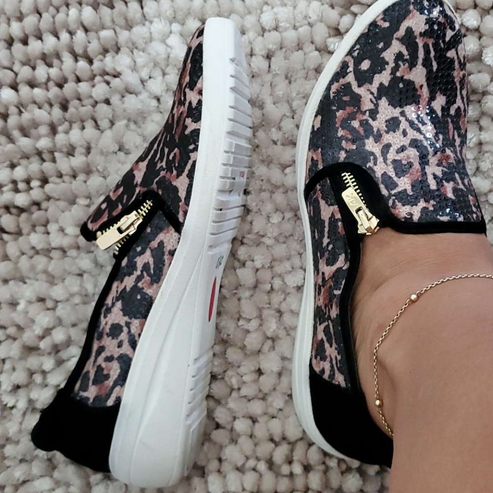 Anne Klein Leopard NEW SHOES AK NWT Slip On Loafer